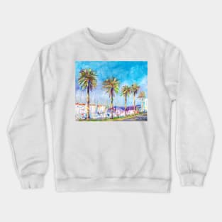 Sailing into the Sun: Empuriabrava Port Crewneck Sweatshirt